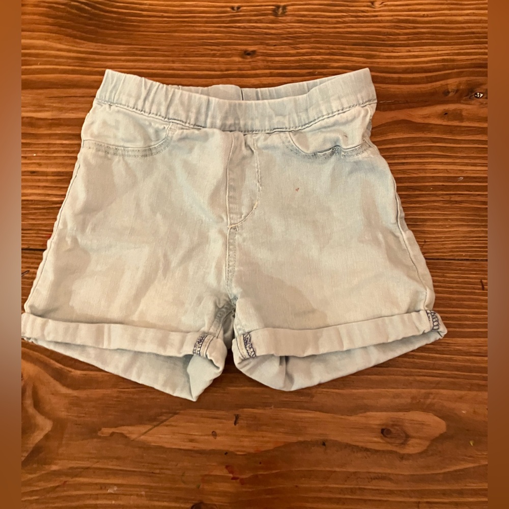 Girls stretchy denim shorts